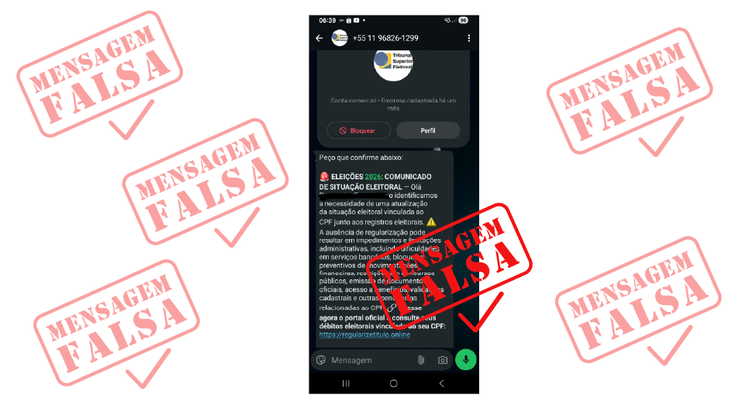 Tentativas de golpes utilizam o nome e a marca da Justiça Eleitoral para fazer cobranças