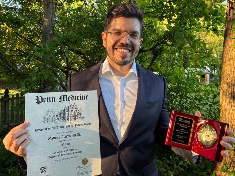 Dr. Gabriel Aleixo conquista a especialização em Hemato-Oncologia NOS EUA