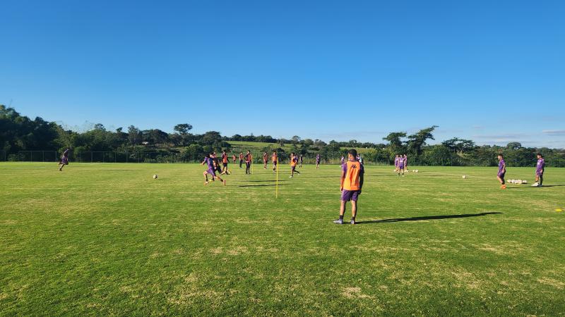Sub-20 do Grêmio Prudente treina para enfrentar o Palmeiras neste feriado