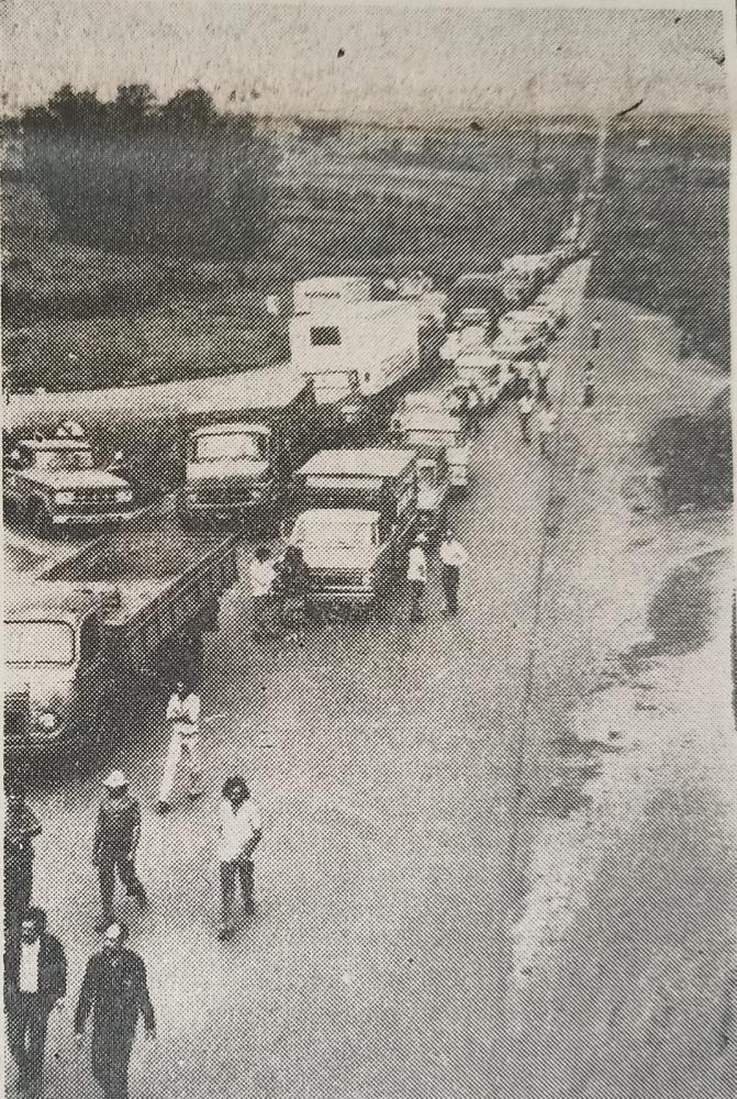 Obra, também provisória, foi concluída somente à noite