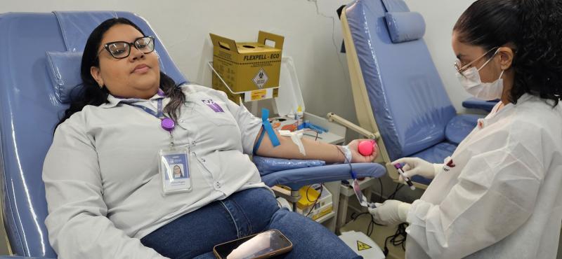 Ação do Grupo Athia incentivou colaboradores a doar sangue nesta terça
