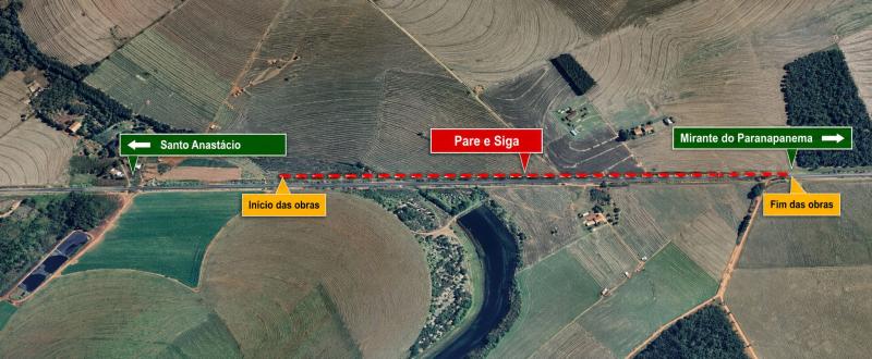 Intervenção em rodovia vicinal ocorrerá nesta quarta e quinta