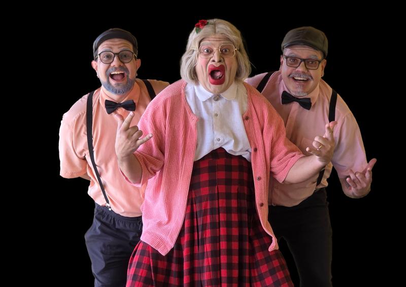 Banda, formada pelos personagens Véia Celeste, Leandrinho e Gutinho, leva ao público um espetáculo que mistura música ao vivo, humor, teatralidade e nostalgia