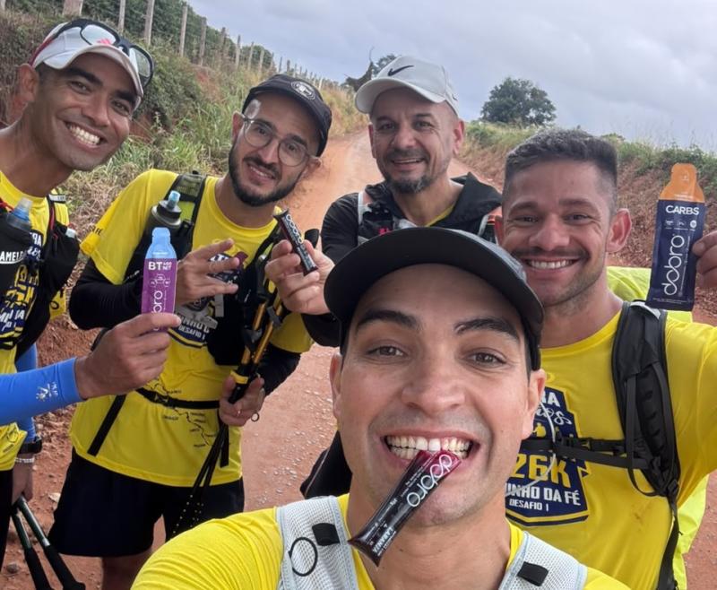 Gabriel Giga,Adriano Cobaia, Everaldo Teixeira, Renan Cesar Ribeiro Cola e Anderson Lima na largada em Águas de Prata