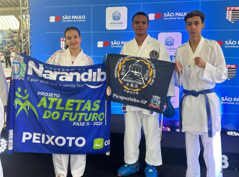 Maria Júlia Chichetti Peixoto, João Thomás Canducci Santos e Diego Camargo