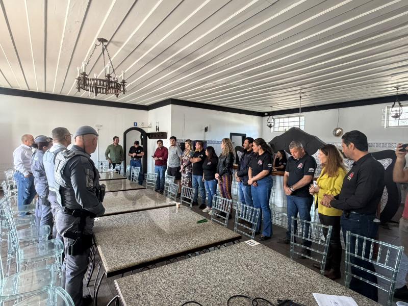 Entrevista coletiva da Feicorte 2026, ontem, no recinto da Expo
