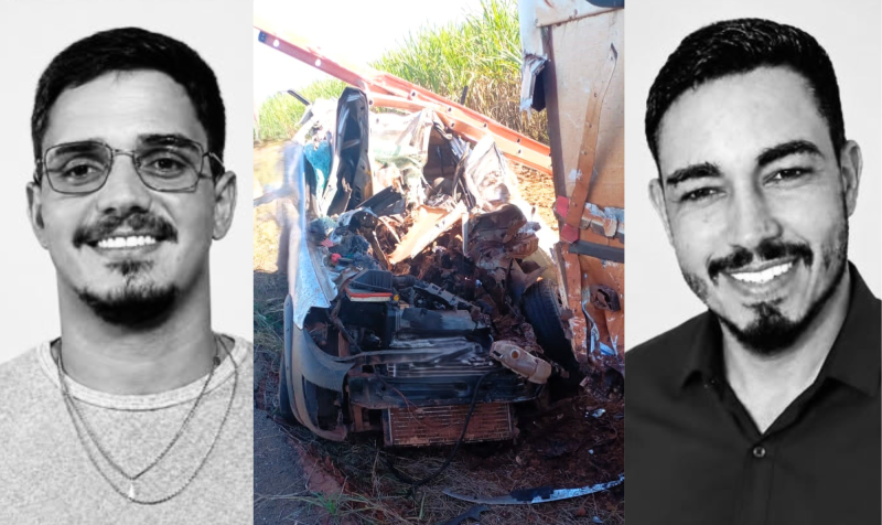 Dinâmica do sinistro que matou Vitor Bruno, de 26 anos, e Jhonathan, de 30 anos, é apurada