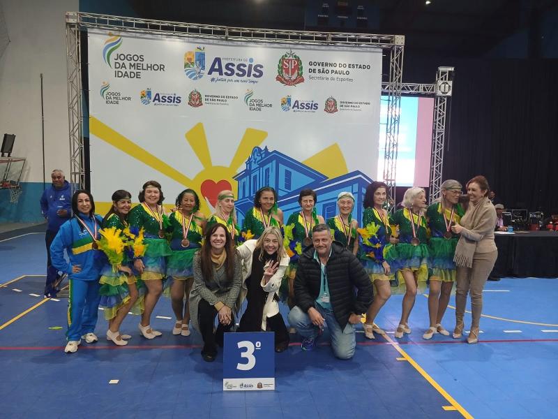 Destaque para a equipe de Coreografia que, na sexta-feira, ficou com a medalha de bronze