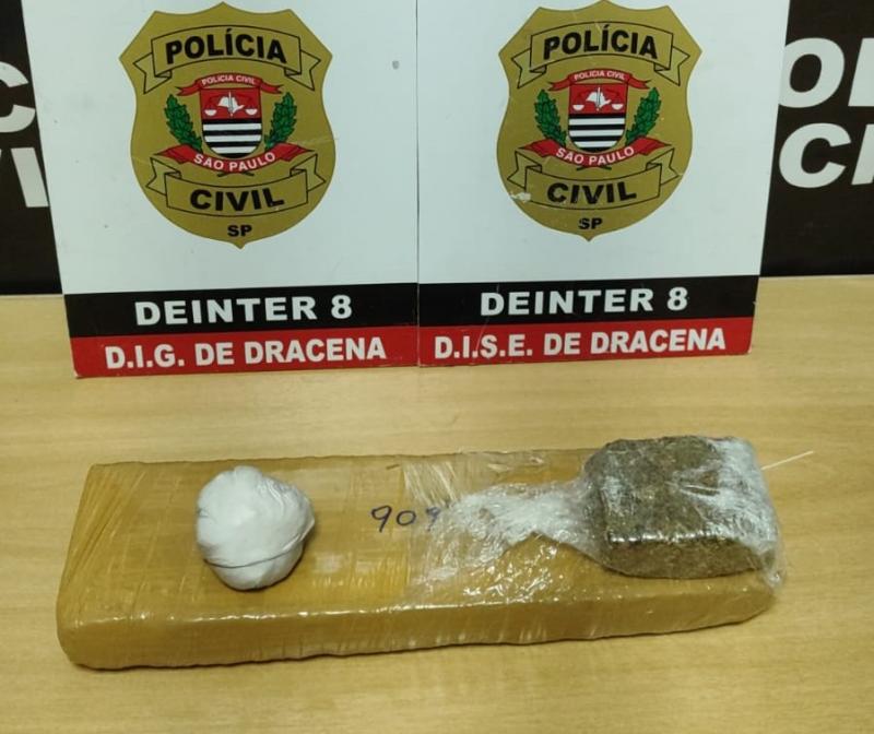 Material foi encaminhado para perícia técnica e suspeito permaneceu à disposição da Justiça 