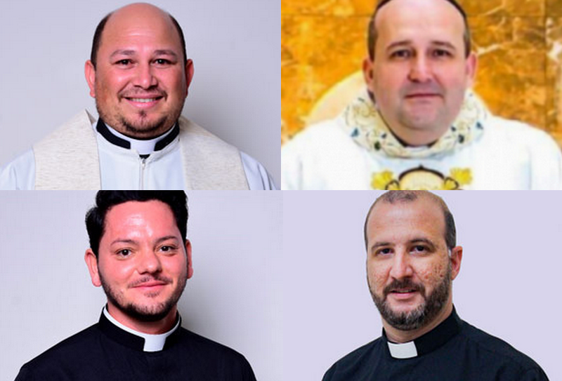 Padres Anderson, Marcos Paulo, Armando e Evandro assumem novas missões