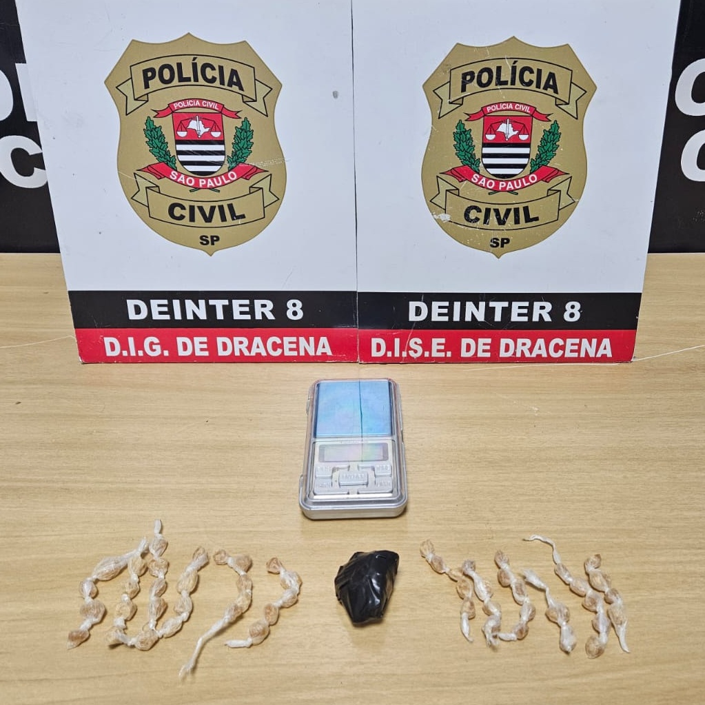 Polícia Civil encontra drogas em residência em Dracena e dois adolescentes são apreendidos