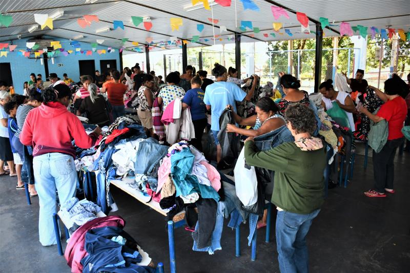 Equipe reservou cerca de 2,5 mil itens para cada um dos quatro distritos