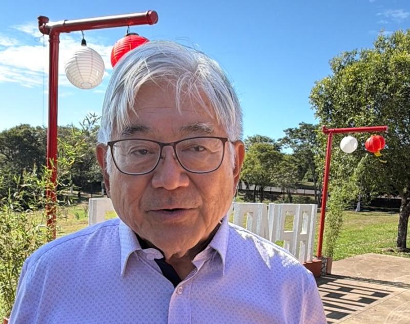  Luiz Takashi, presidente da comissão organizadora do Shokonsai: “Papel original da festa é homenagear os antepassados e os primeiros imigrantes que ajudaram a desbravar o oeste paulista”