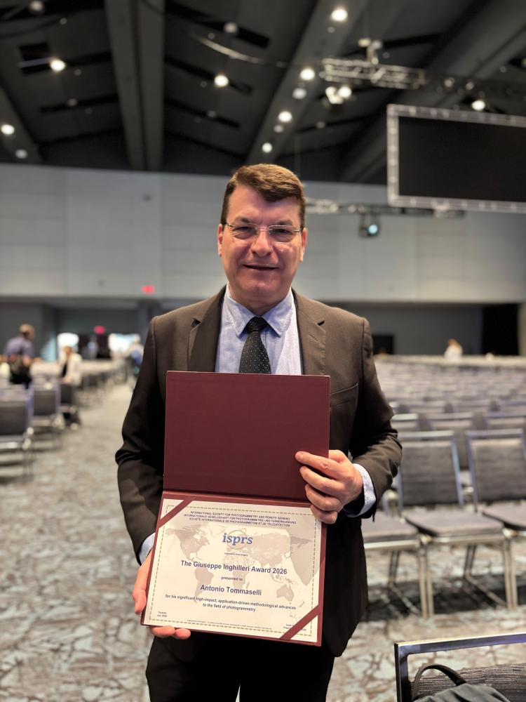 PROF. DR. ANTONIO MARIA GARCIA TOMMASELLI RECEBEU O PRESTIGIADO PRÊMIO GIUSEPPE INGHILLERI