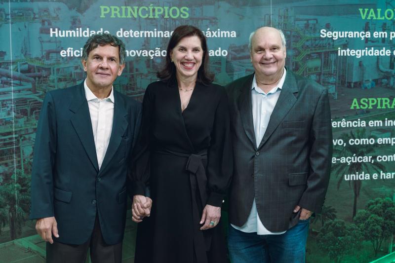 Família Garms homenageada no evento: Iara, Carlos Ubiratan e Marcos Fernando 
