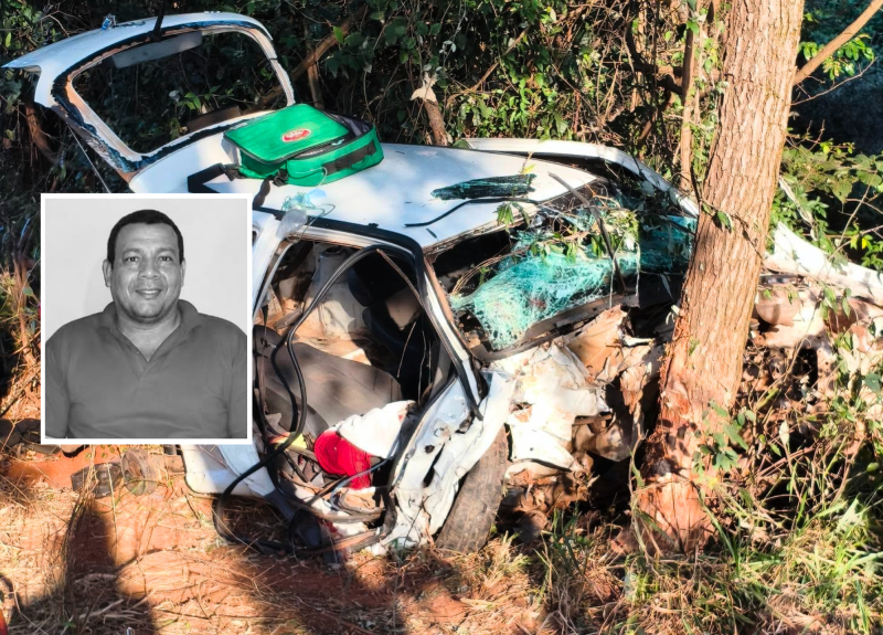Carlos de Oliveira, 52 anos, bateu carro contra árvore na noite de sábado