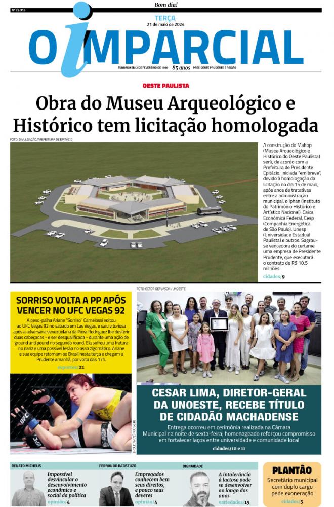 Obra do Museu Arqueológico e Histórico tem licitação homologada - Licitação para construção do  Museu Arqueológico e Histórico do Oeste Paulista é homologada