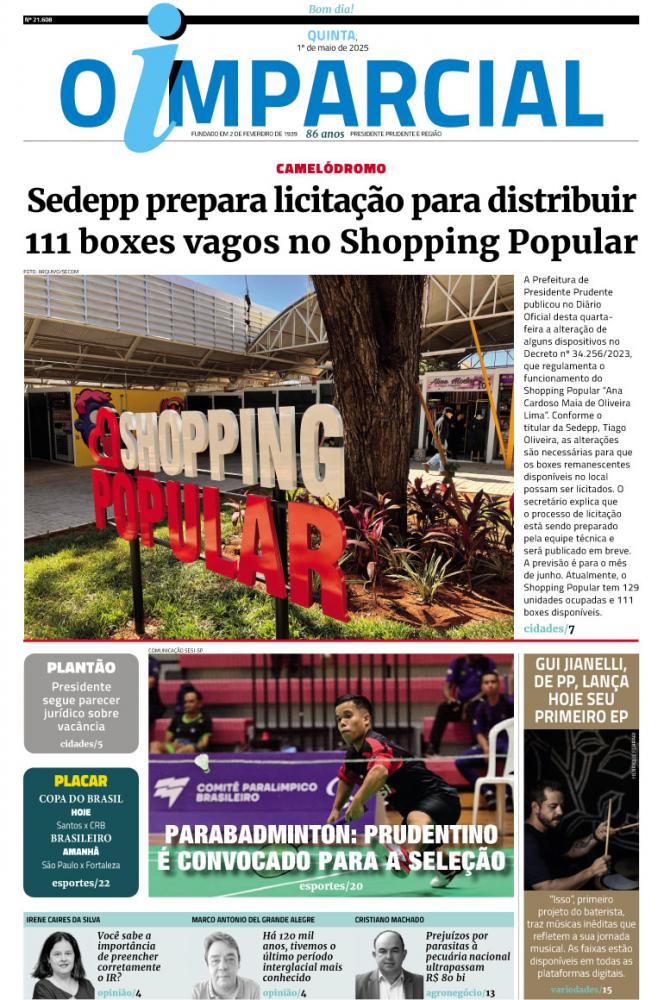 Sedepp prepara licitação para distribuir  111 boxes vagos no Shopping Popular - Sedepp prepara licitação para distribuir 111 boxes vagos no Shopping Popular