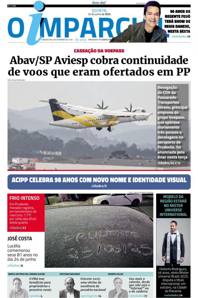 Abav/SP Aviesp cobra continuidade de voos que eram ofertados em PP - Com cassação da Voepass, Abav/SP Aviesp cobra continuidade de voos que eram ofertados em PP