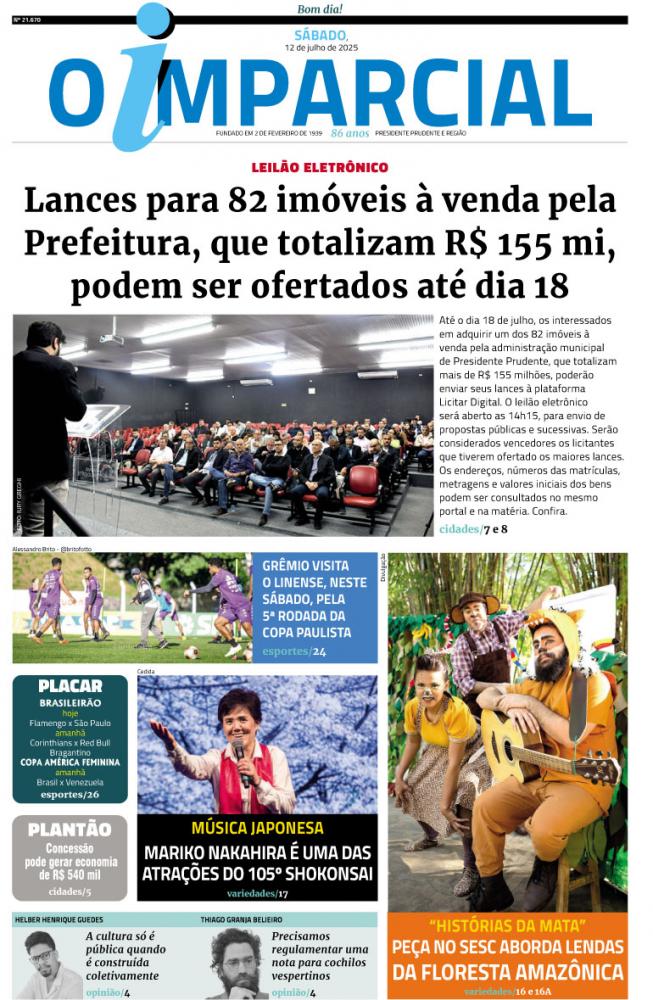 Lances para 82 imóveis à venda pela Prefeitura, que totalizam R$ 155 mi, podem ser ofertados até dia 18 - Lances para 82 imóveis à venda pela Prefeitura de PP podem ser dados até dia 18, quando leilão será aberto