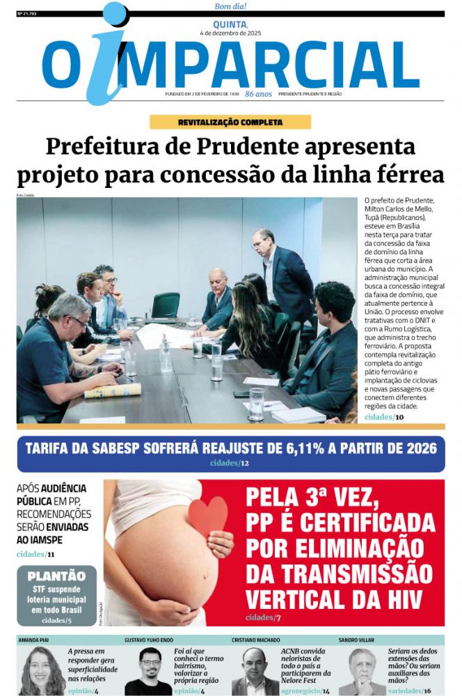 Prefeitura de Prudente apresenta projeto para concessão da linha férrea - Prefeitura de Prudente apresenta projeto para concessão da linha férrea