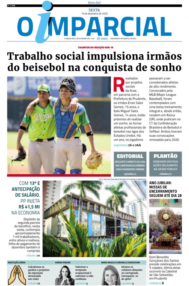 Trabalho social impulsiona jovens de Prudente na conquista de sonho: integrar liga americana de beisebol - Trabalho social impulsiona irmãos na conquista de sonho