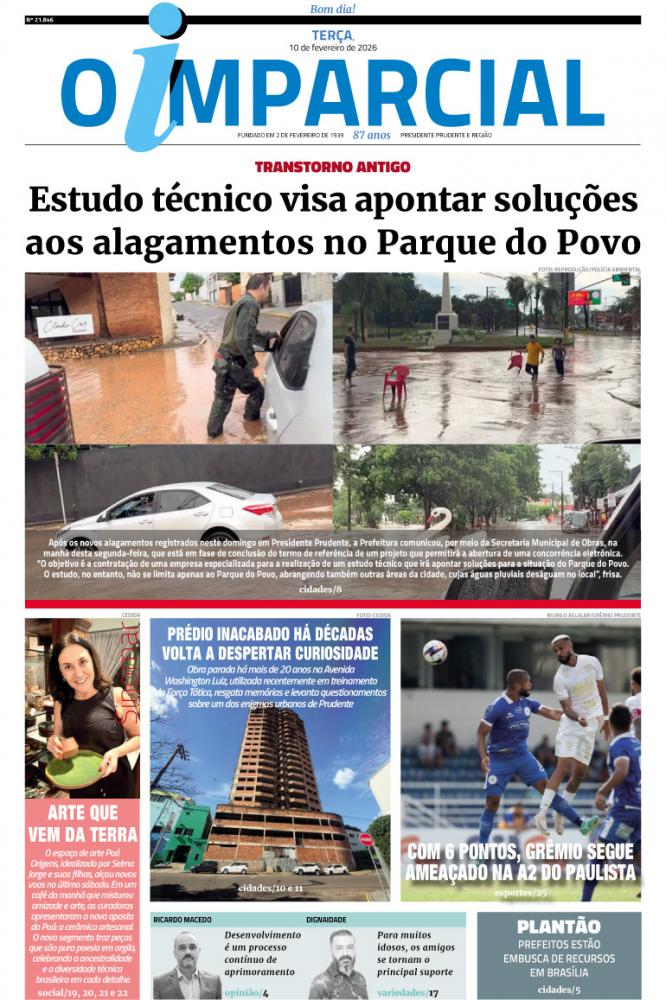 Novos alagamentos: Prefeitura de PP anuncia que estudo técnico vai apontar soluções ao Parque do Povo - Estudo técnico visa apontar soluções aos alagamentos no Parque do Povo