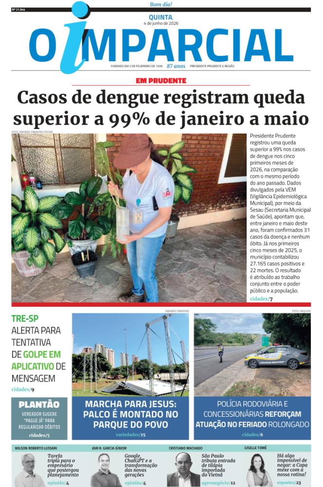 Casos de dengue registram queda superior a 99% de janeiro a maio - Casos de dengue registram queda superior a 99% de janeiro a maio