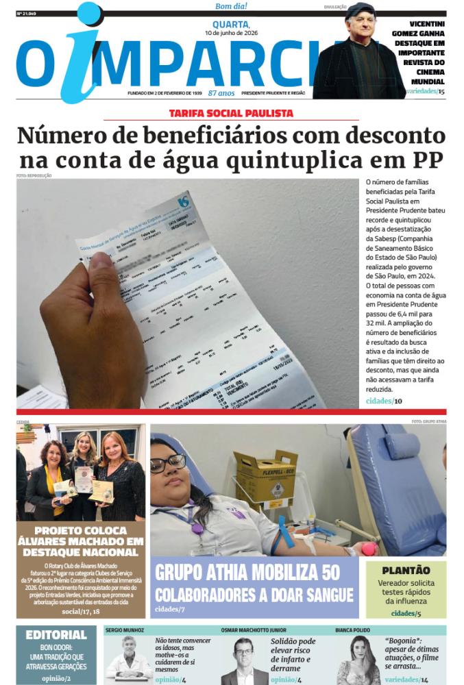 Número de beneficiários com desconto na conta de água quintuplica em PP - Número de beneficiários com desconto na conta de água quintuplica em PP