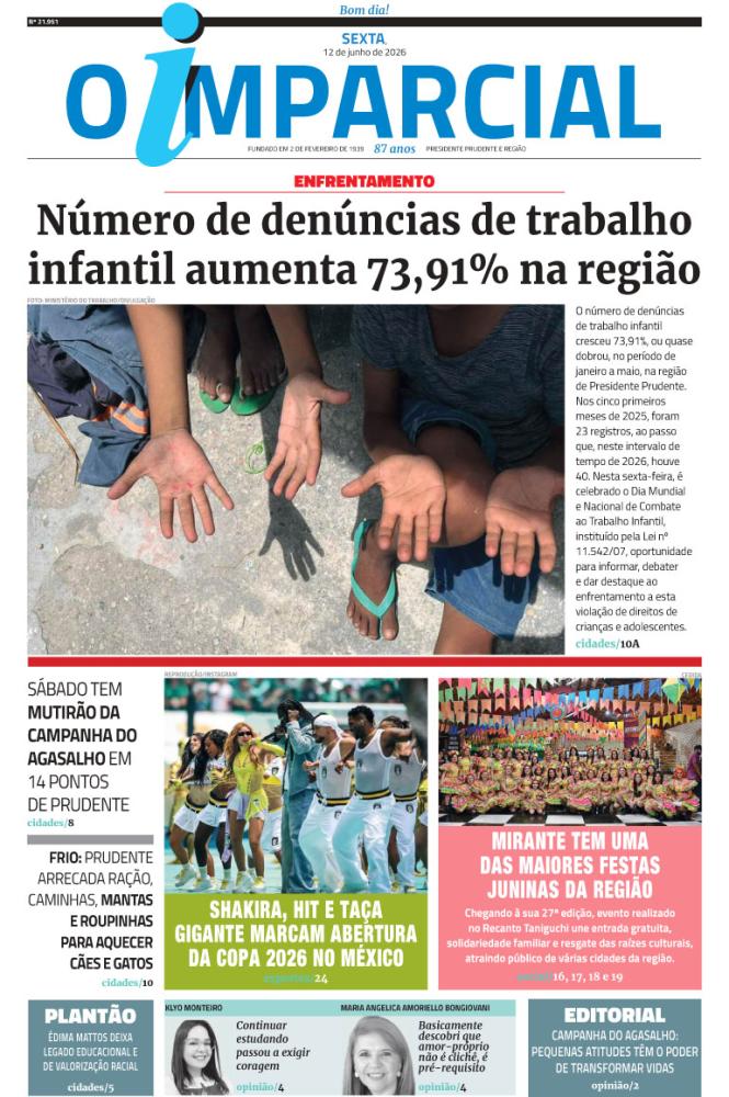 Número de denúncias de trabalho infantil aumenta 73,91% na região - Número de denúncias de trabalho infantil aumenta 73,91% na região