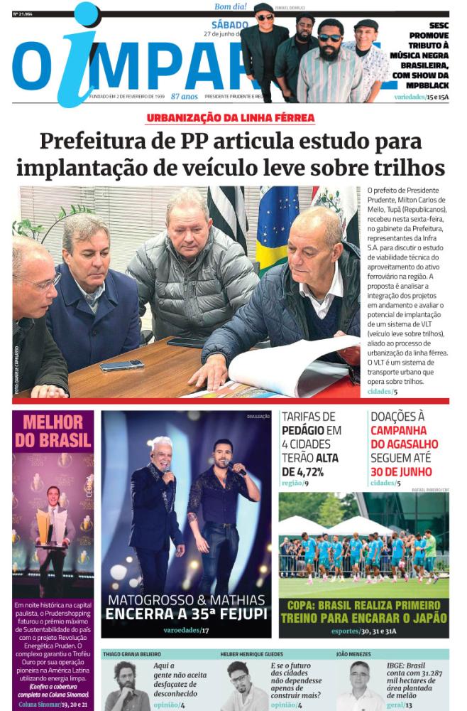 Prefeitura de PP articula estudo para implantação de veículo leve sobre trilhos - Prefeitura de PP articula estudo para implantação de veículo leve sobre trilhos