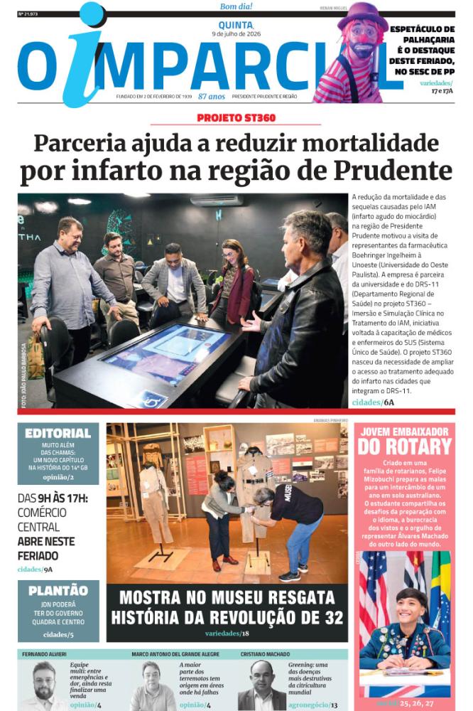 Parceria ajuda a reduzir mortalidade por infarto na região de Prudente - Parceria ajuda a reduzir mortalidade por infarto na região de Prudente