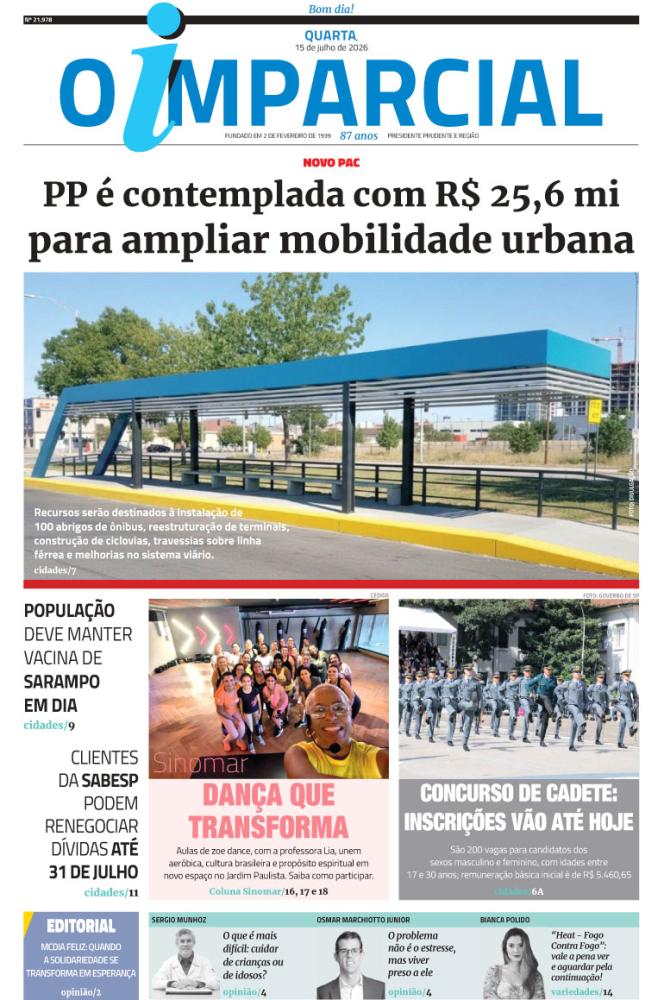 PP é contemplada com R$ 25,6 mi para ampliar mobilidade urbana - PP é contemplada com R$ 25,6 mi para ampliar mobilidade urbana