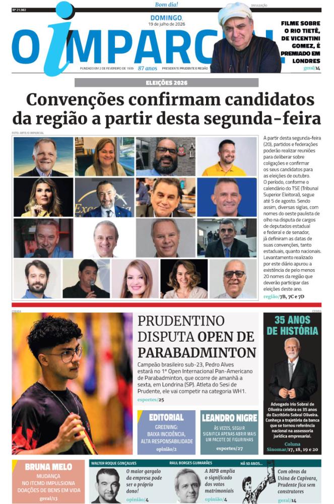 Convenções confirmam candidatos da região a partir desta segunda-feira - Convenções confirmam candidatos da região a partir desta segunda-feira
