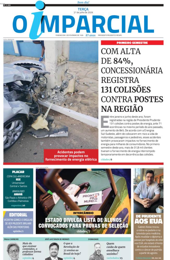 COM ALTA DE 84%, CONCESSIONÁRIA REGISTRA 131 COLISÕES CONTRA POSTES NA REGIÃO - COM ALTA DE 84%, CONCESSIONÁRIA REGISTRA 131 COLISÕES CONTRA POSTES NA REGIÃO