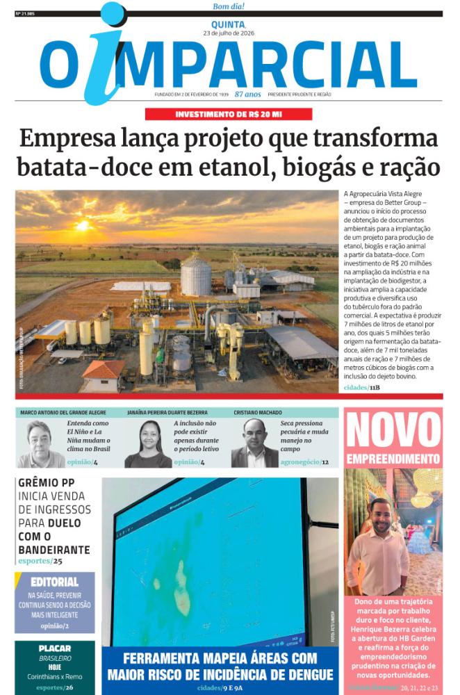 Empresa lança projeto que transforma batata-doce em etanol, biogás e ração - Empresa lança projeto que transforma batata-doce em etanol, biogás e ração