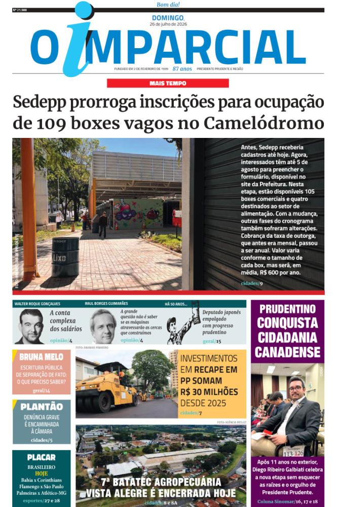 Sedepp prorroga inscrições para ocupação de 109 boxes vagos no Camelódromo - Sedepp prorroga inscrições para ocupação de 109 boxes vagos no Camelódromo