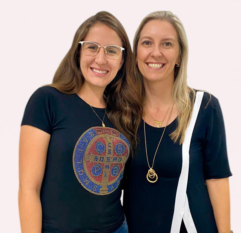 Colunista Maria Fernanda Gibim e Marilice Zundt