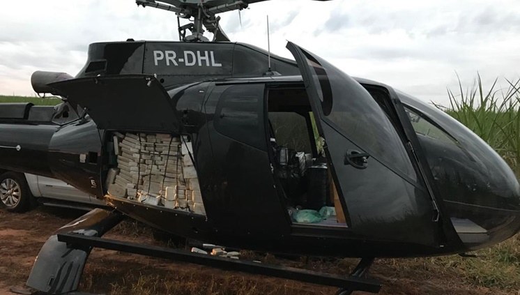 Polícia Federal: Helicóptero foi apreendido sábado, em matagal de Prudente  