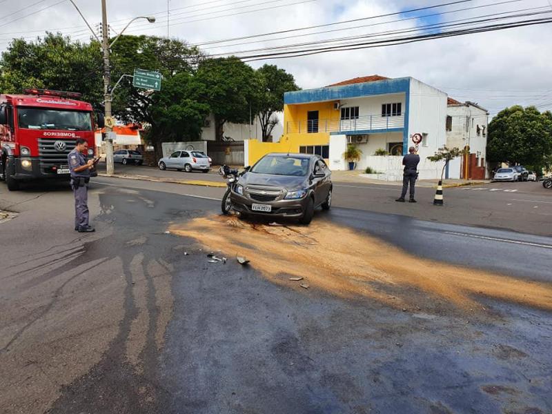 Facebook/Conseg Centro-Sul/Acidente ocorreu no cruzamento de duas principais vias de Presidente Prudente