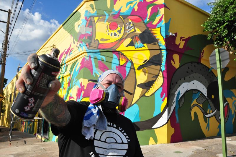 José Reis: Em Presidente Prudente, Flip realiza o primeiro mural de larga escala: “o peixe fora d’água que vai para outros lugares”