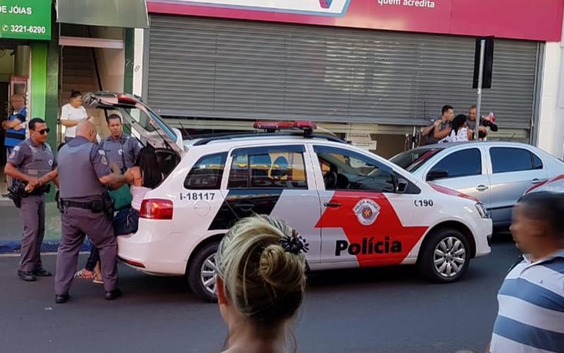 Cedida/Conseg Centro - Abordagem das mulheres foi feita na área central de Presidente Prudente ontem