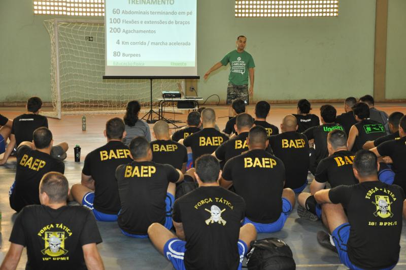 Foto: João Paulo Barbos/Unoeste - Agentes do Baep, Força Tática e seguranças da Unoeste participaram do treinamento