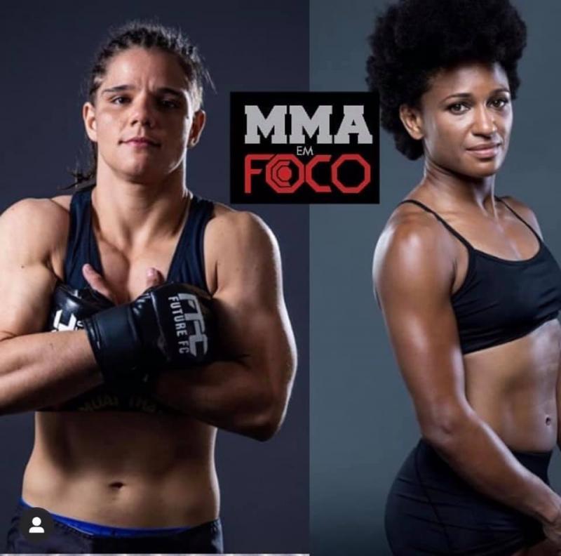 Ariane Sorriso e a americana Angela Hill, no cartaz da primeira luta da prudentina no UFC Fight Night, dia 21 de setembro, na Cidade do México.