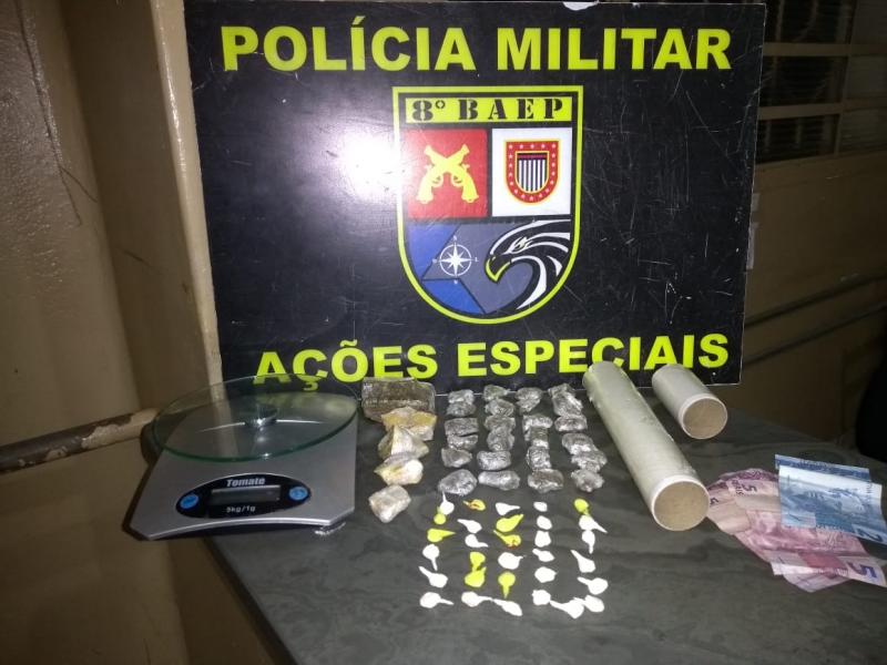 Polícia Militar - Acusado indicou que havia mais drogas dentro de imóvel