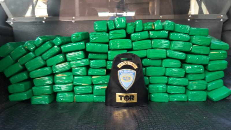 Polícia Militar Rodoviária - Droga estava dentro de um VW/Gol, e totalizou 71,6 kg