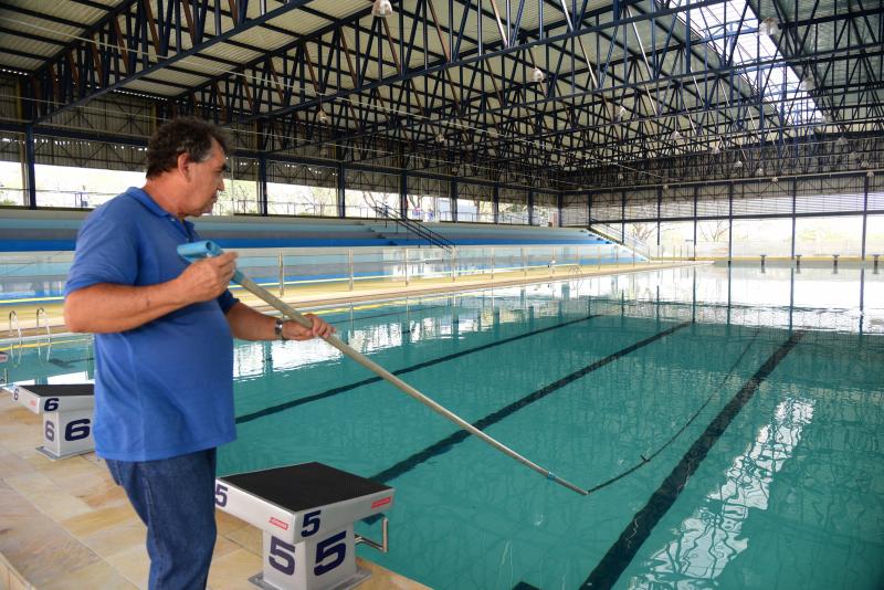 Paulo Miguel - Piscina olímpica é apropriada para receber competições de nível nacional e internacional