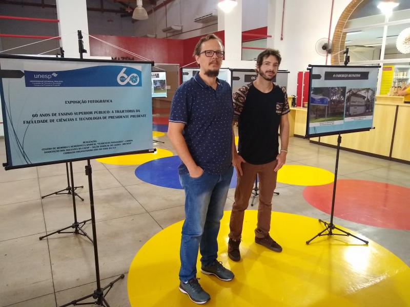 Marco Vinicius Ropelli: Ricardo e Ian são responsáveis pela exposição que celebra os 60 anos da FCT-Unesp