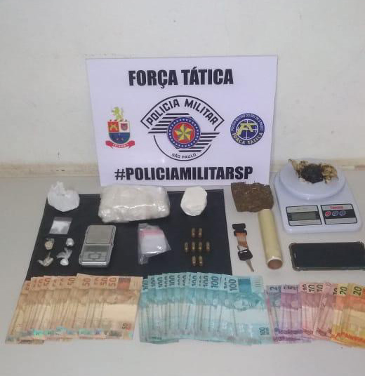 Polícia Militar – Drogas foram localizado na residência do autor