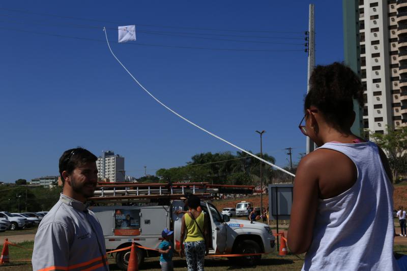 Jean Ramalho - Simulador de choque chamou atenção dos participantes no local